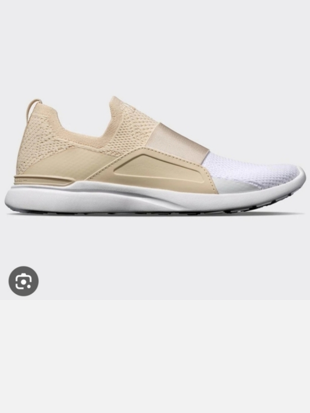 APL Slip-On Knit Sneaker in Beige and White